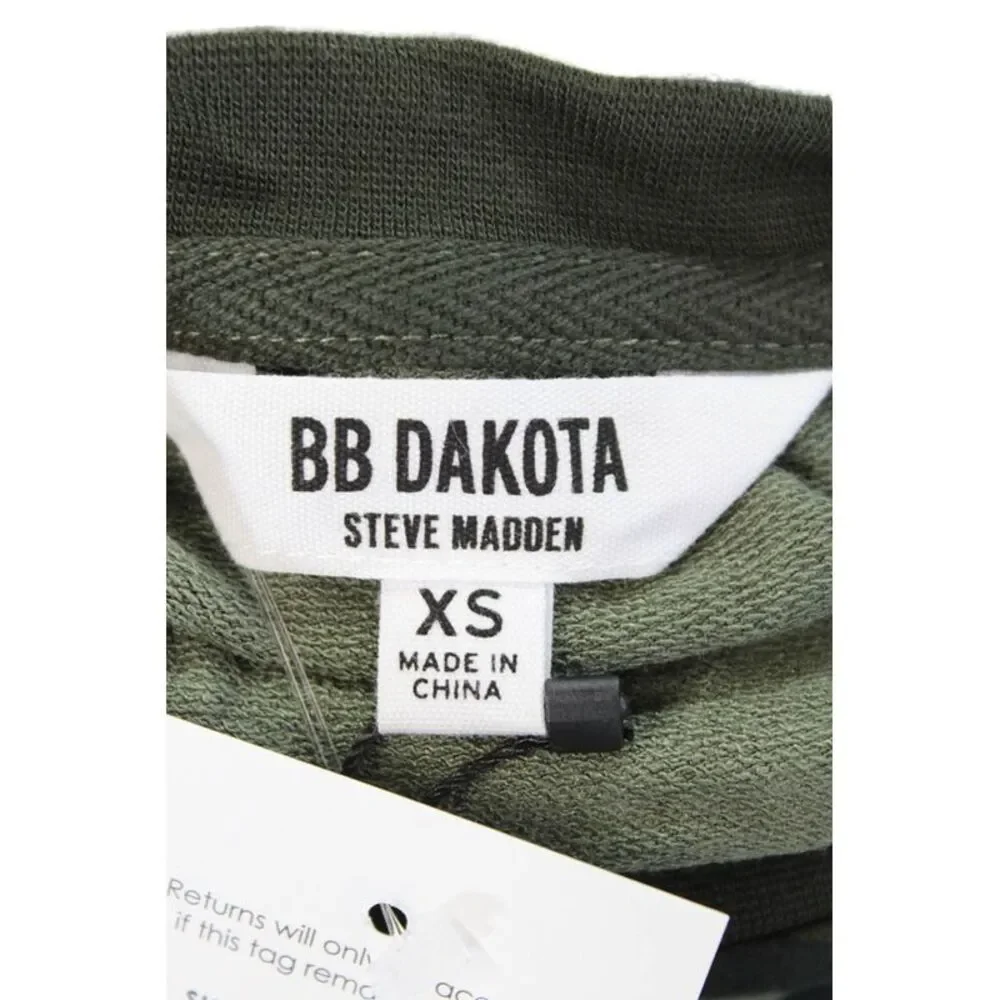 BB Dakota Women's Round Neck Long Sleeves Pullover Camouflage Sweatshirt Size XS